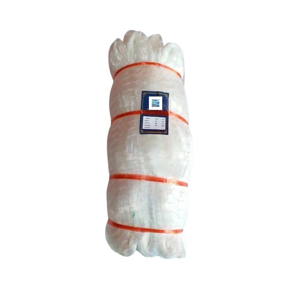 Premium Nylon Monofilament Gillnet — 0.30mm × 200md × 100m (Wholesale Mesh, White)
