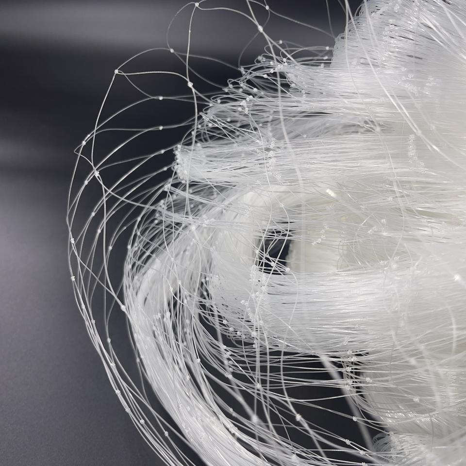 Premium Nylon Monofilament Gillnet — 0.30mm × 200md × 100m (Wholesale Mesh, White)