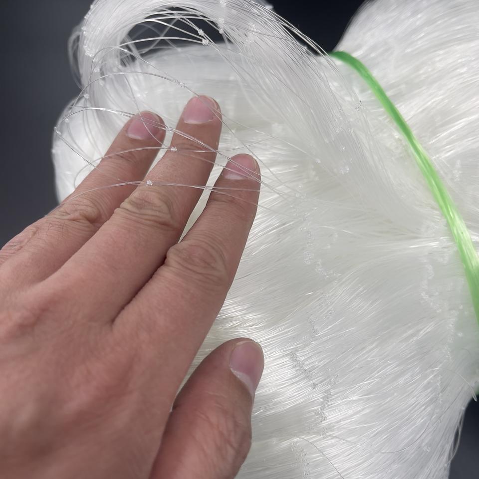 Premium Nylon Monofilament Gillnet — 0.30mm × 200md × 100m (Wholesale Mesh, White)